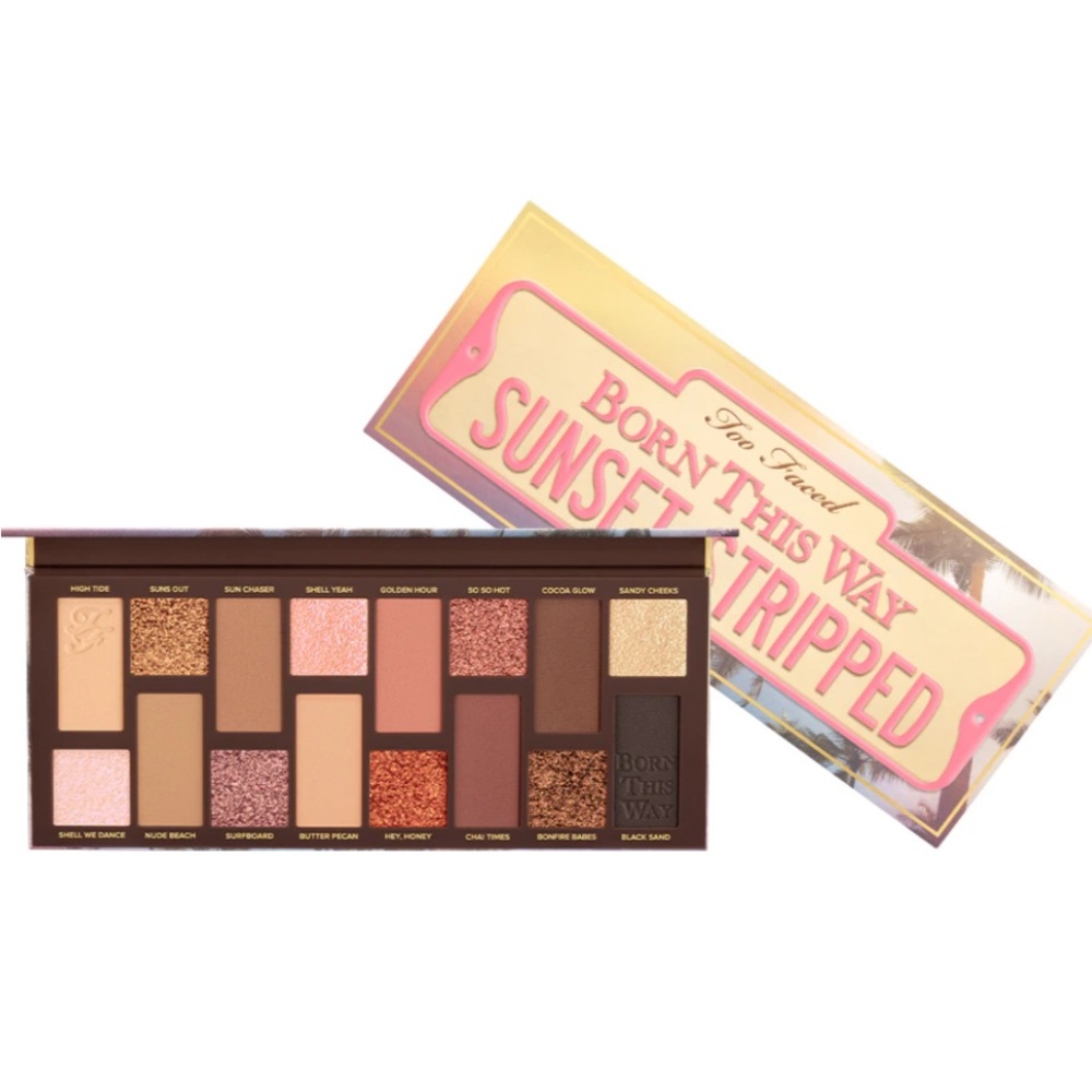 New in Box Too Faced Born This Way Sunset Stripped Eye Shadow Palette